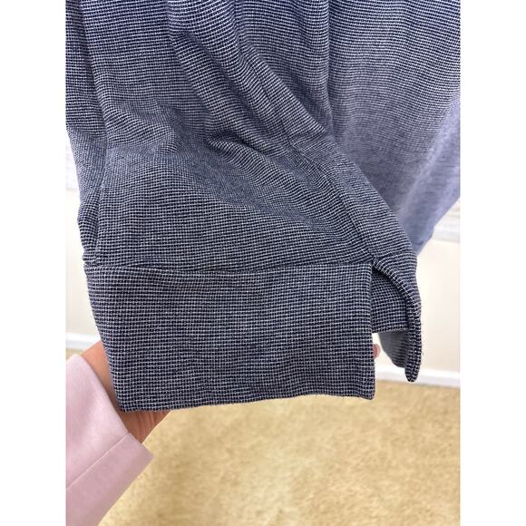 Adyson Parker Women’s Plus 1X  Blue Stretch Midi Short Sleeve Shirt Dress - Picture 5 of 6